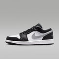 Air Jordan 1 Low Black, White & Silver Sneakers